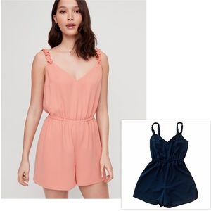 Aritzia Wilfred Melodie Romper Black